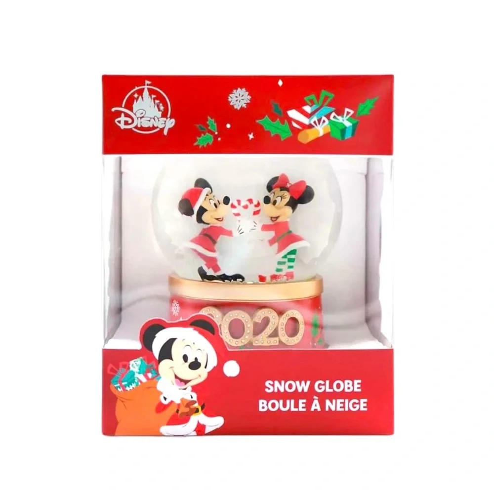 Disney 2020 Holiday Mickey & Minnie Mouse‎ Exclusive Snow Globe NEW